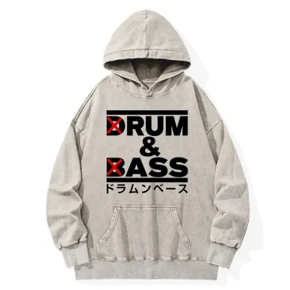 Tokyo-Tiger Drum And Bass Funny Washed Hoodie