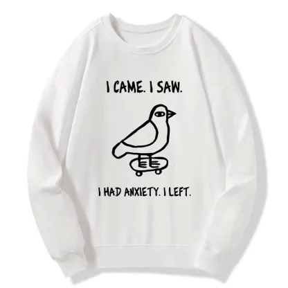 Tokyo-Tiger Funny Meme Bird Just Needs A Break Classic Sweatshirt