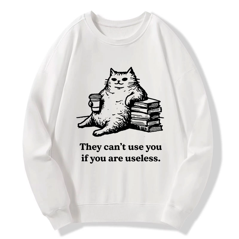 Tokyo-Tiger Cat Proving Uselessness Is A Superpower Classic Sweatshirt