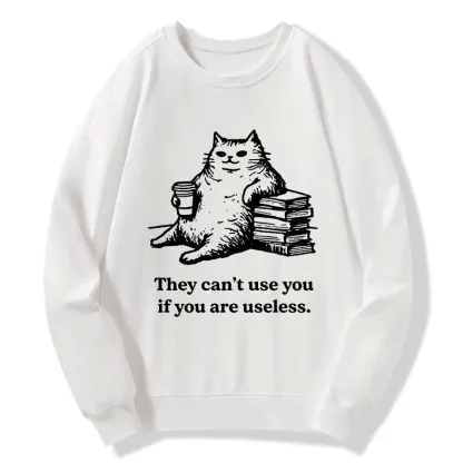 Tokyo-Tiger Cat Proving Uselessness Is A Superpower Classic Sweatshirt