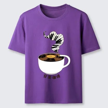 Tokyo-Tiger Piano Smoke Rises From Coffee Mug Classic T-Shirt