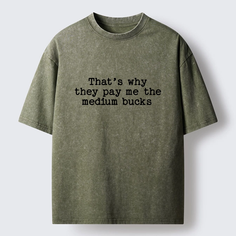 Tokyo-Tiger Relatable Work Salary Funny Quote Washed T-Shirt