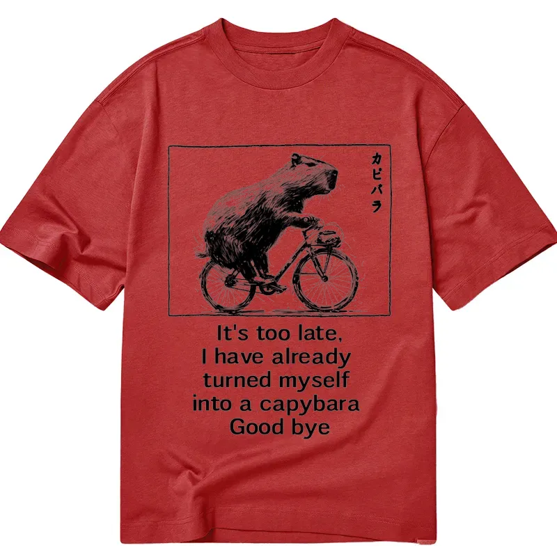 Tokyo-Tiger Funny Capybara Riding A Bicycle Classic T-Shirt