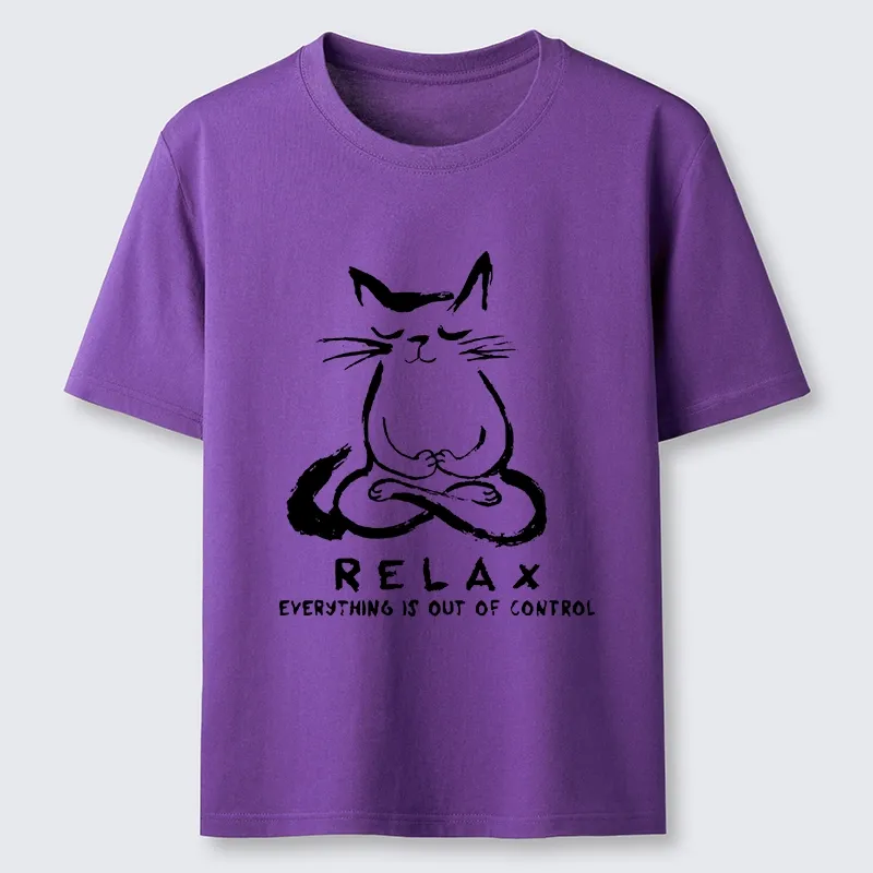 Tokyo-Tiger Zen Meditate Cat Chill Funny Meme Classic T-Shirt
