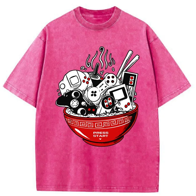 Tokyo-Tiger Press To Start The Game Washed T-Shirt