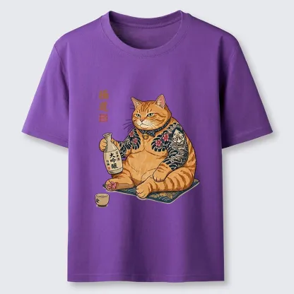 Tokyo-Tiger Traditional Japanese Cat Sake Classic T-Shirt