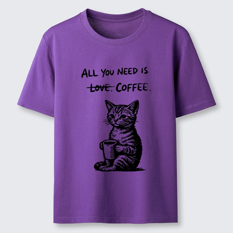 Tokyo-Tiger Cute Cat Coffee Daily Happy Vibe Classic T-Shirt