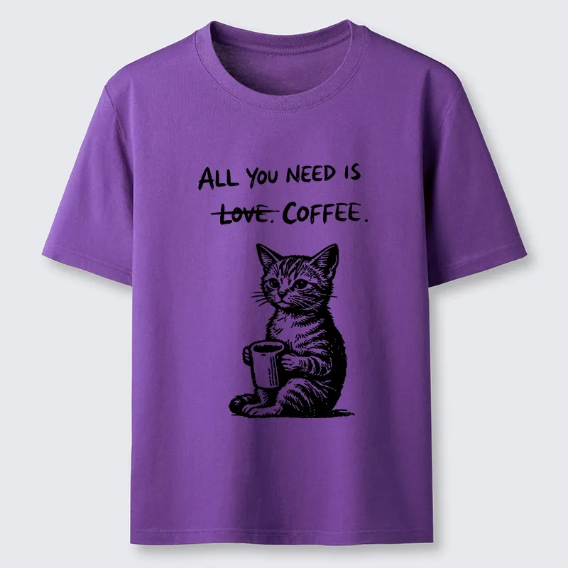 Tokyo-Tiger Cute Cat Coffee Daily Happy Vibe Classic T-Shirt