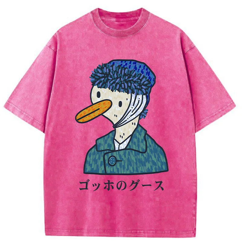 Tokyo-Tiger Van Gogh's Goose Washed T-Shirt