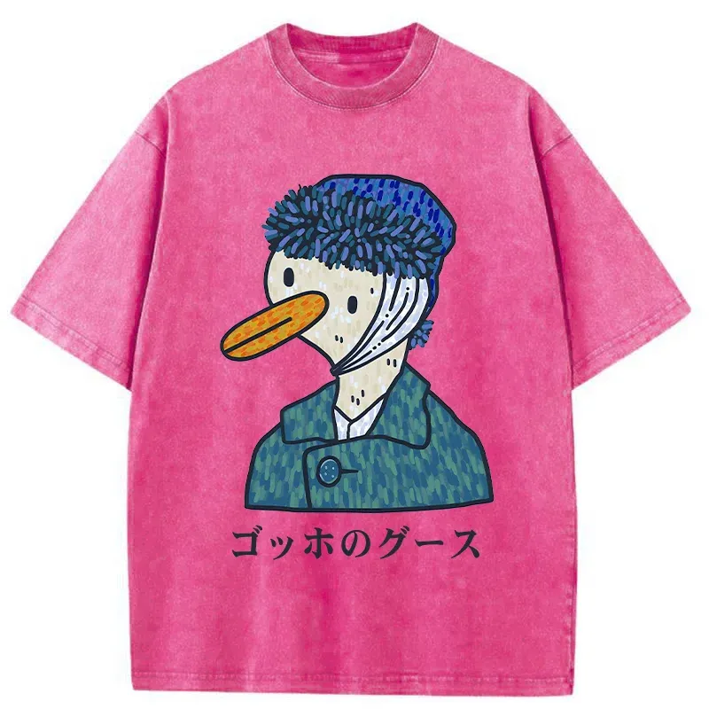 Tokyo-Tiger Van Gogh's Goose Washed T-Shirt