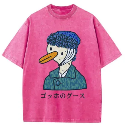 Tokyo-Tiger Van Gogh's Goose Washed T-Shirt