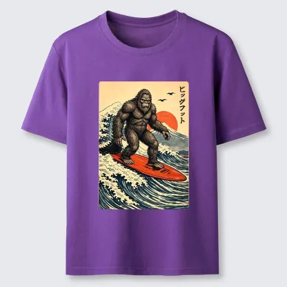 Tokyo-Tiger Myth Beast Surf Fuji Mountain Wave Art Classic T-Shirt