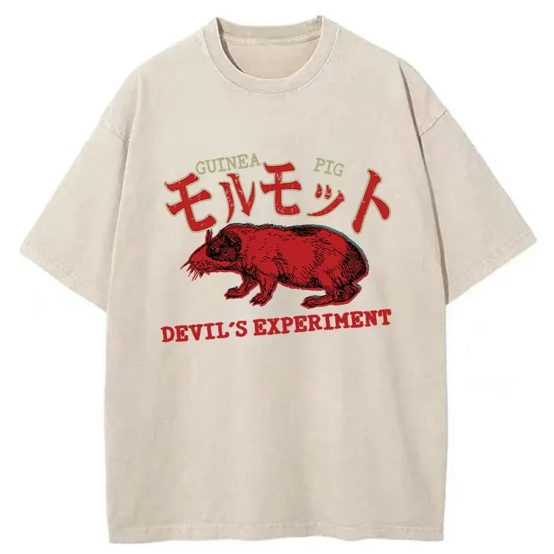 Tokyo-Tiger Terrible Guinea Pig Washed T-Shirt