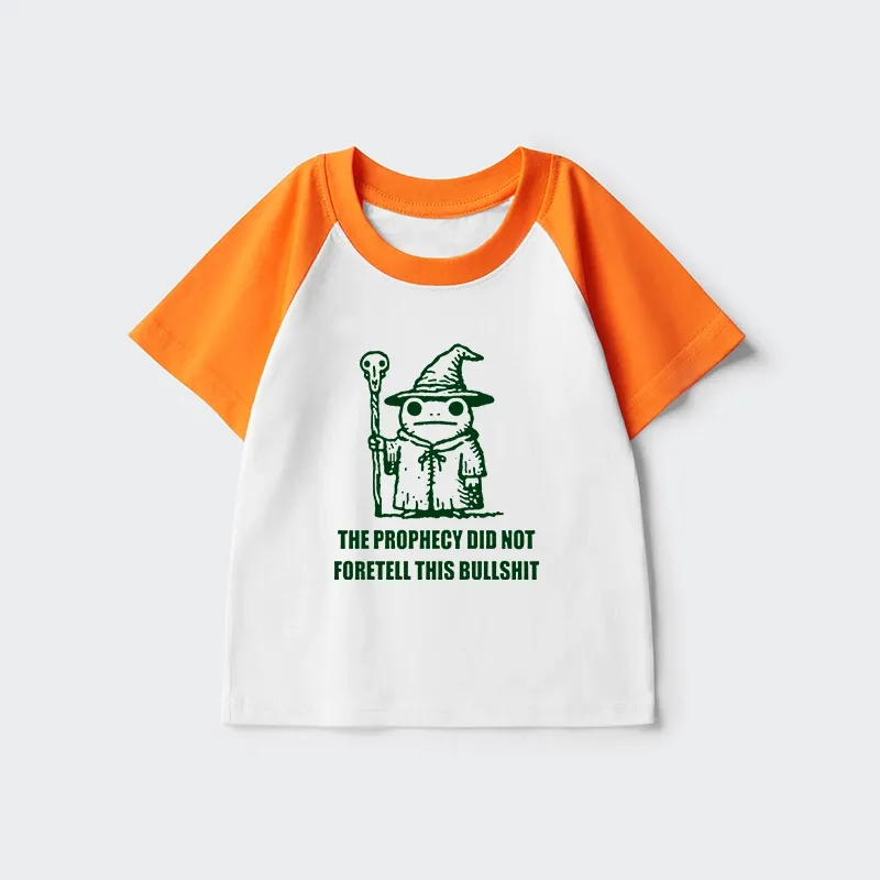 Tokyo-Tiger Funny Meme Wizard Frog Weird Prophecy Kids Raglan T-shirt