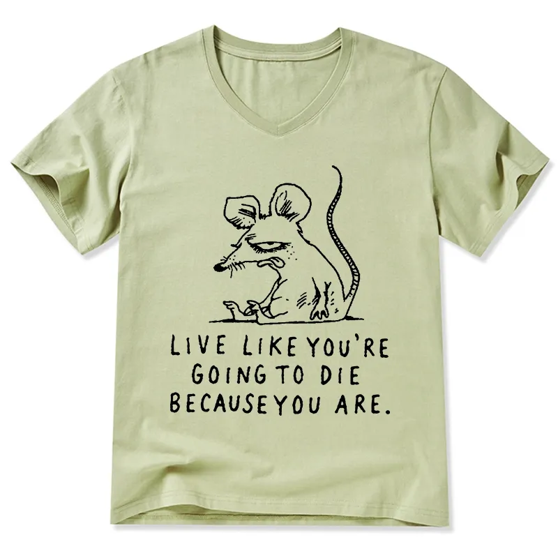 Tokyo-Tiger Funny Meme Sarcastic Rat Life Truth V-Neck Classic T-Shirt Sale