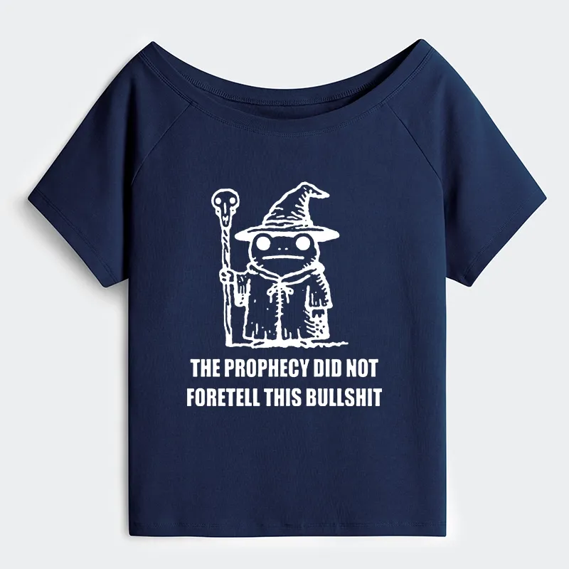 Tokyo-Tiger Funny Meme Wizard Frog Weird Prophecy Off Shoulder T-Shirt