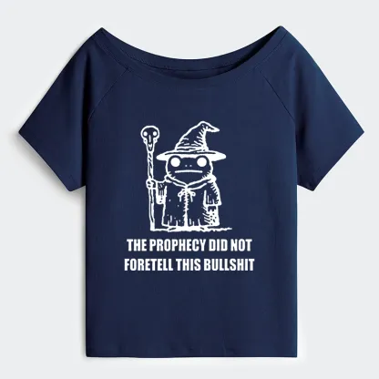 Tokyo-Tiger Funny Meme Wizard Frog Weird Prophecy Off Shoulder T-Shirt