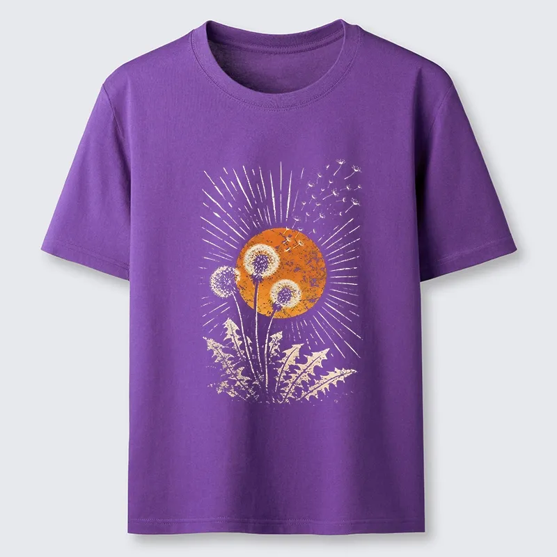 Tokyo-Tiger Calm Sunset Dandelion Graphic Classic T-Shirt