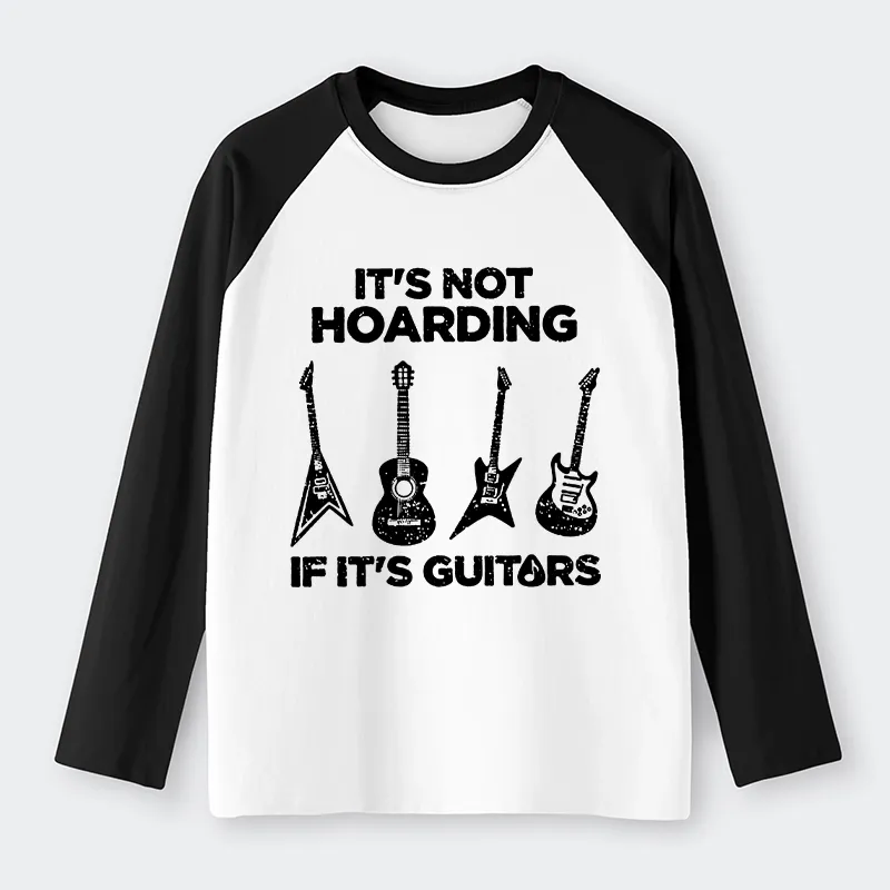 Tokyo-Tiger Music Lover Guitar Hoarding Joke Raglan Long Sleeve T-shirt