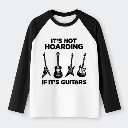 Tokyo-Tiger Music Lover Guitar Hoarding Joke Raglan Long Sleeve T-shirt