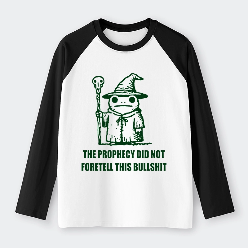 Tokyo-Tiger Funny Meme Wizard Frog Weird Prophecy Raglan Long Sleeve T-shirt