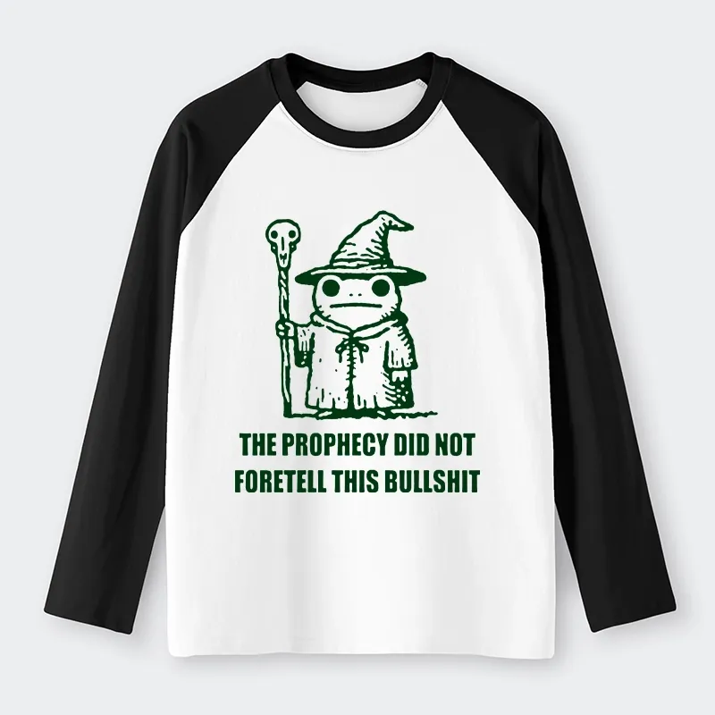 Tokyo-Tiger Funny Meme Wizard Frog Weird Prophecy Raglan Long Sleeve T-shirt