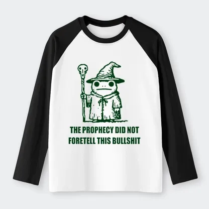 Tokyo-Tiger Funny Meme Wizard Frog Weird Prophecy Raglan Long Sleeve T-shirt