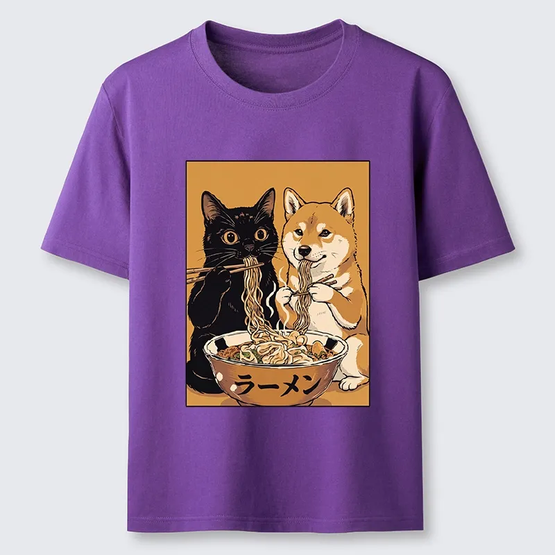 Tokyo-Tiger Funny Meme Cat Shiba Noodle Lovers Classic T-Shirt