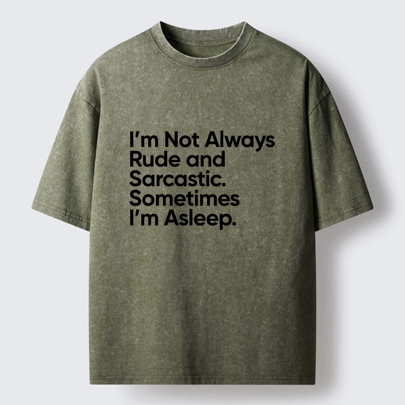 Tokyo-Tiger Sarcastic Funny Text Meme Washed T-Shirt