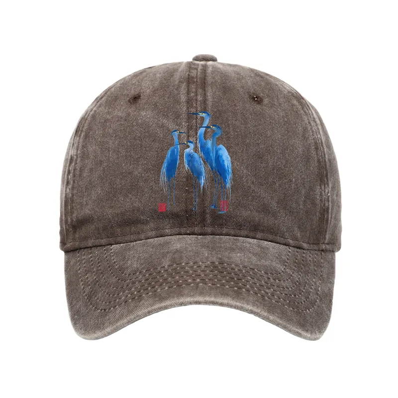 Tokyo-Tiger Flocks Of Great Blue Herons Washed Cap