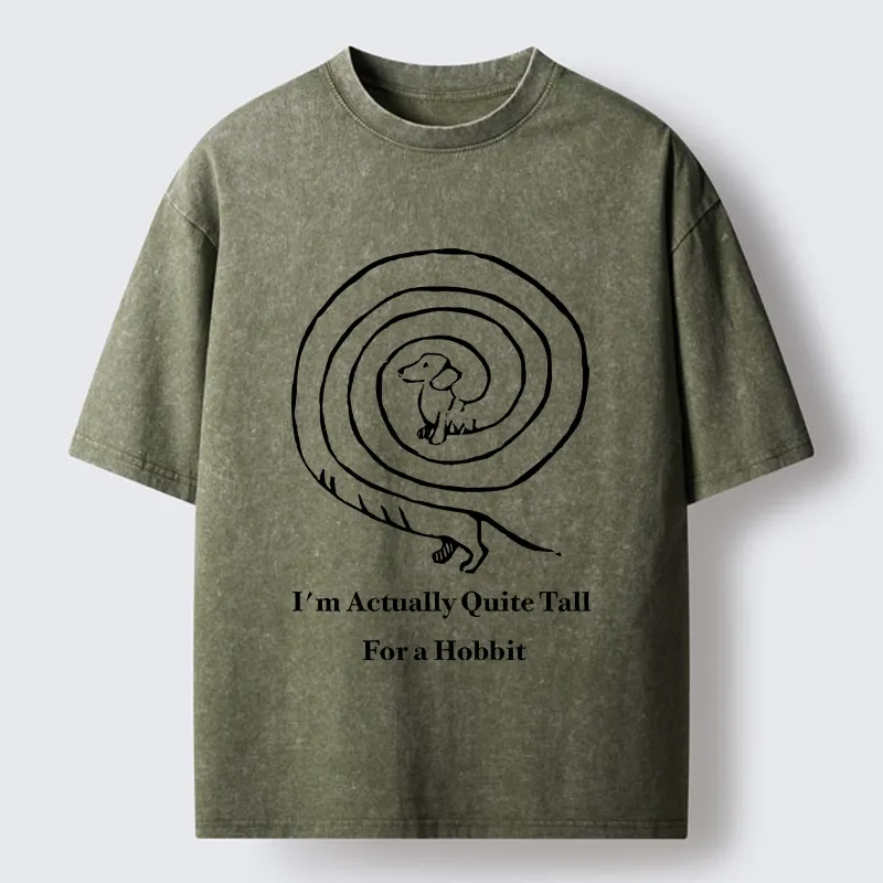 Tokyo-Tiger Loop Sausage Dog Print Washed T-Shirt