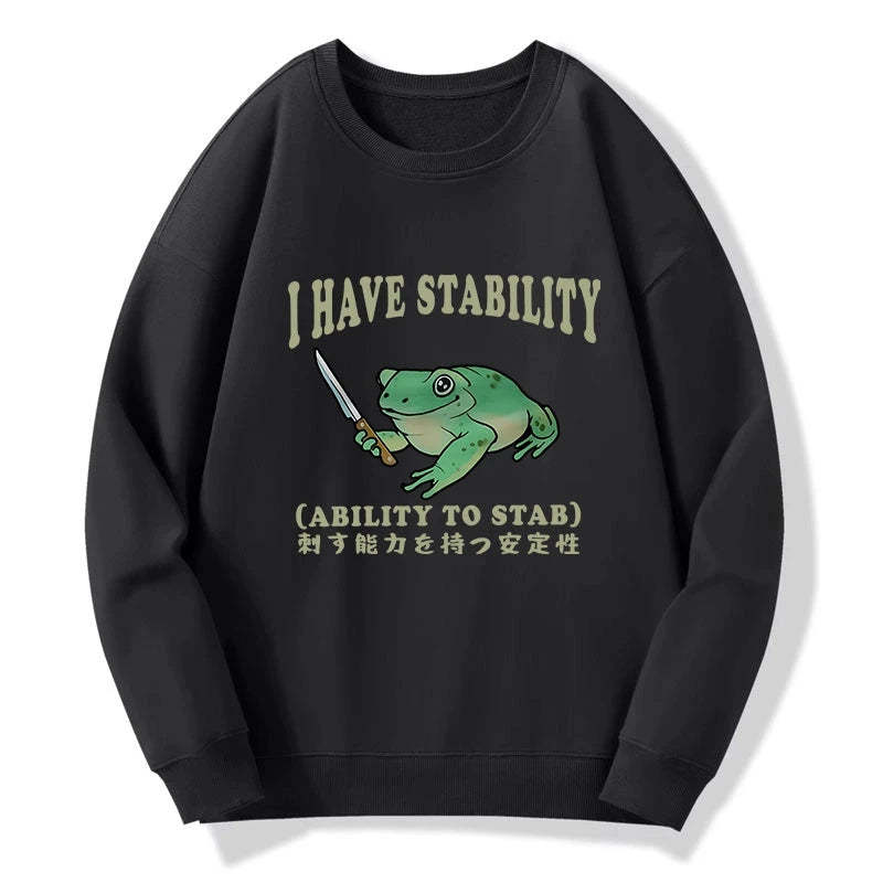 Tokyo-Tiger Mentally Stable Assassin Frog Sweatshirt
