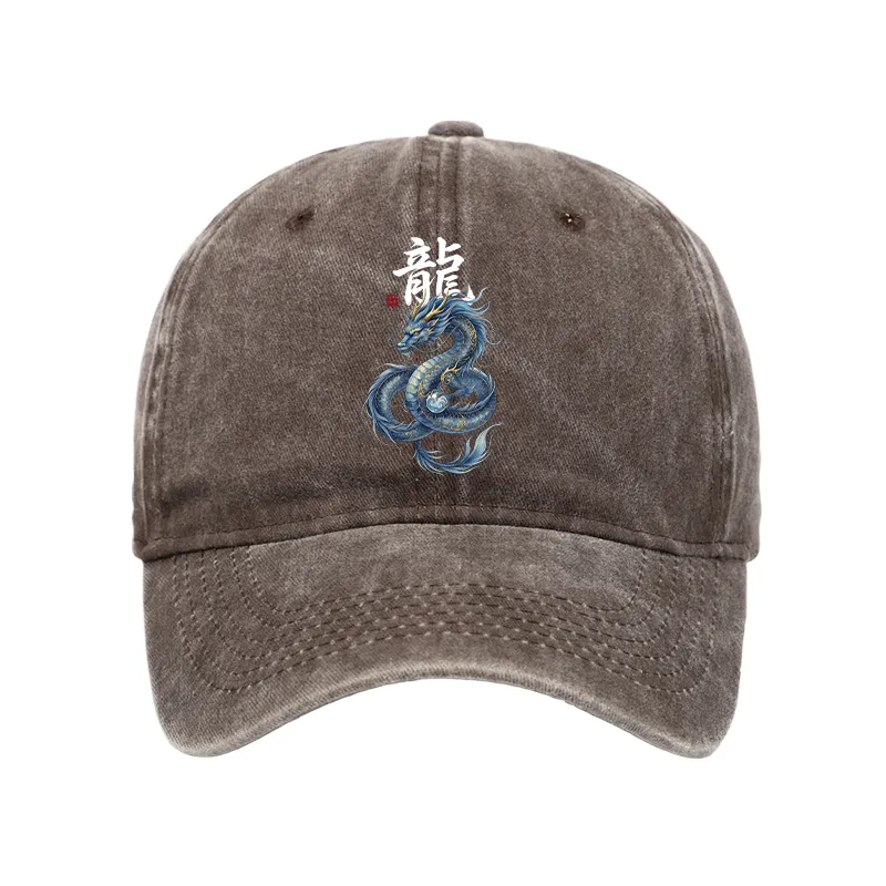Tokyo-Tiger Mythic Blue Dragon Washed Cap