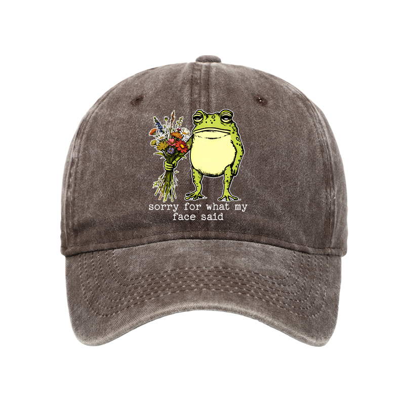Tokyo-Tiger Frog Sorry Mode Activated Washed Cap