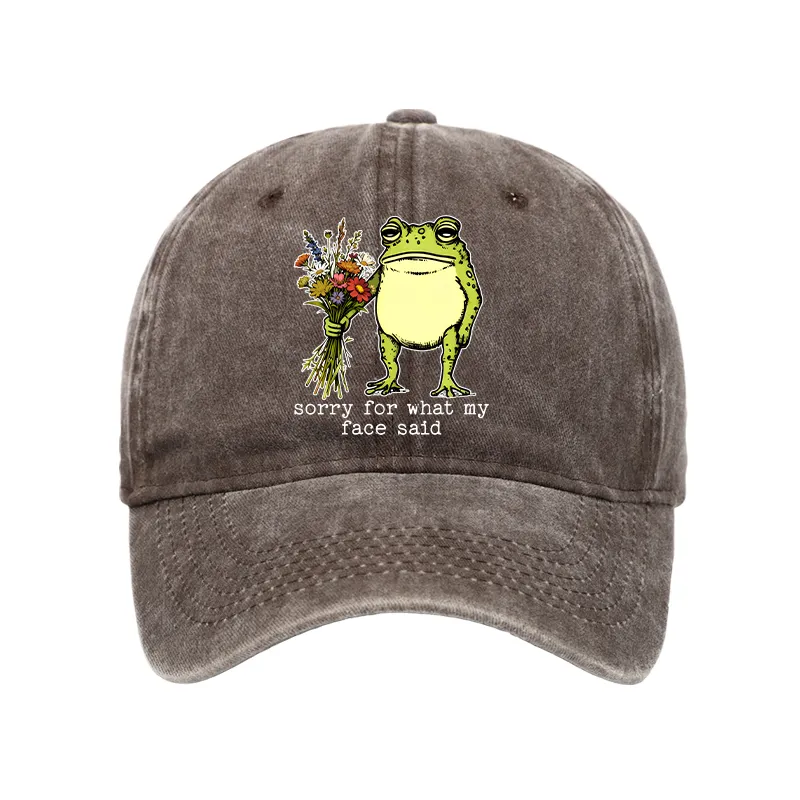 Tokyo-Tiger Frog Sorry Mode Activated Washed Cap