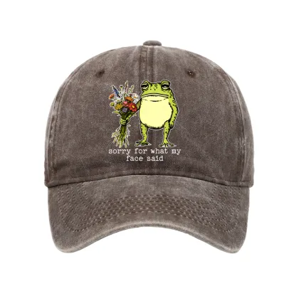 Tokyo-Tiger Frog Sorry Mode Activated Washed Cap