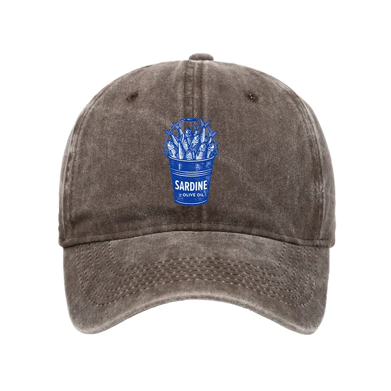 Tokyo-Tiger Vintage Bucket Full Of Fresh Sardines Washed Cap