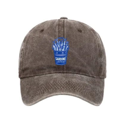 Tokyo-Tiger Vintage Bucket Full Of Fresh Sardines Washed Cap