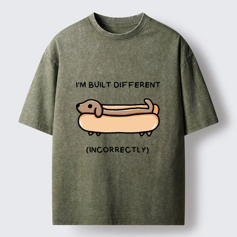Tokyo-Tiger Built Different Dog Washed T-Shirt