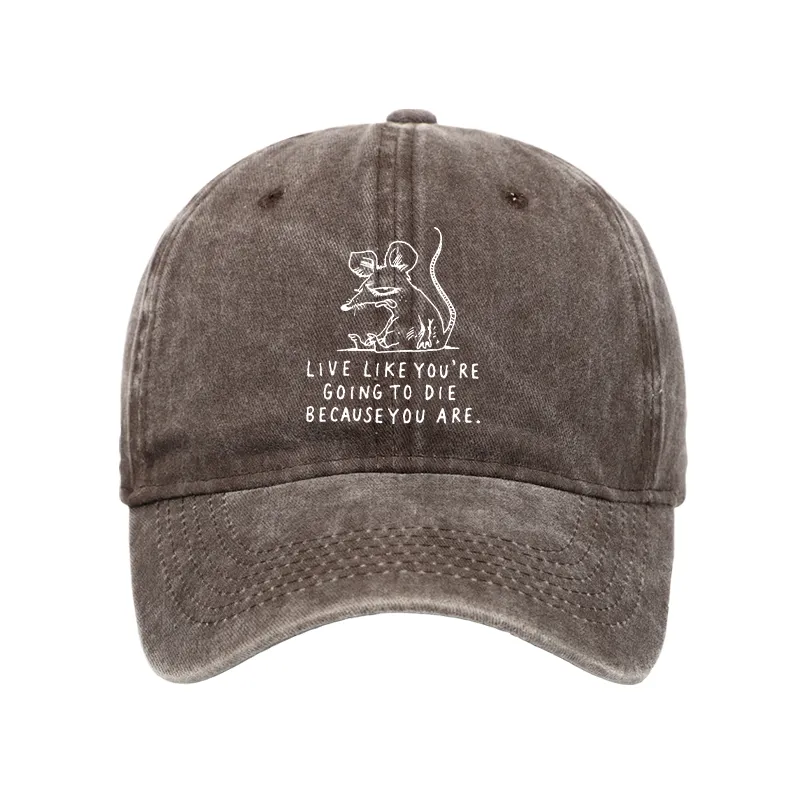 Tokyo-Tiger Funny Meme Sarcastic Rat Life Truth Washed Cap