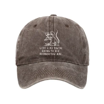 Tokyo-Tiger Funny Meme Sarcastic Rat Life Truth Washed Cap