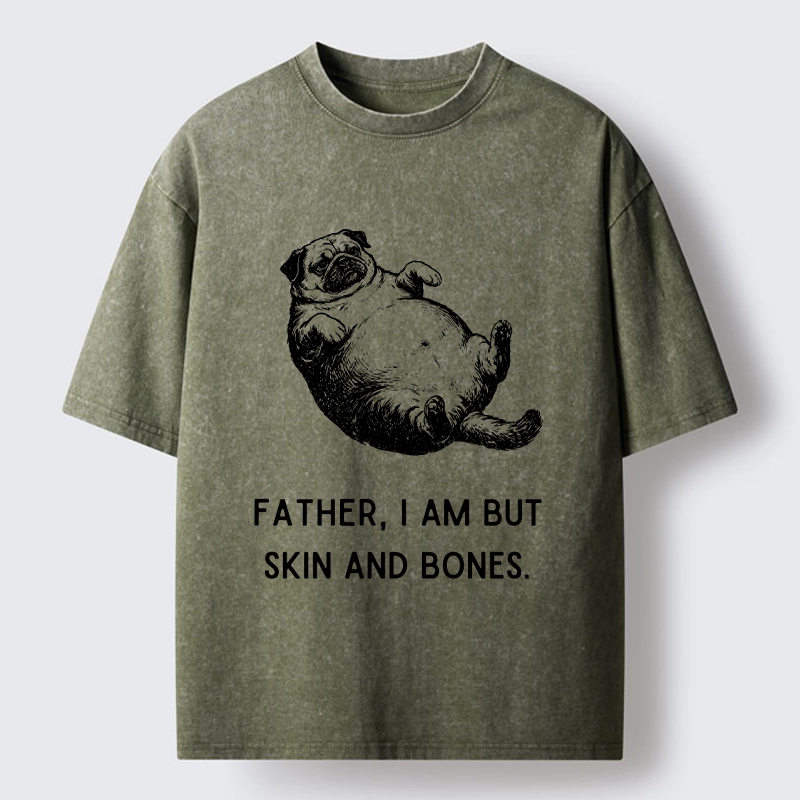 Tokyo-Tiger Skin And Bones Pup Washed T-Shirt