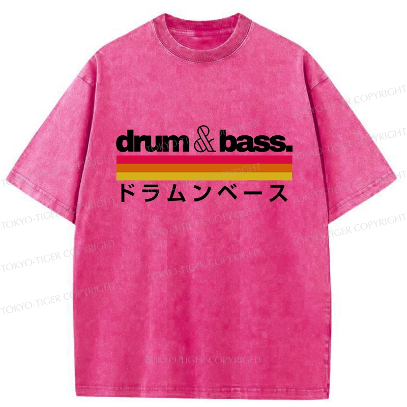 Tokyo-Tiger Japan Drum And Bass Washed T-Shirt