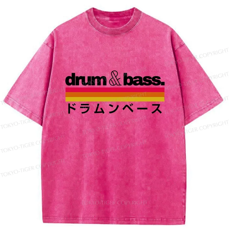 Tokyo-Tiger Japan Drum And Bass Washed T-Shirt