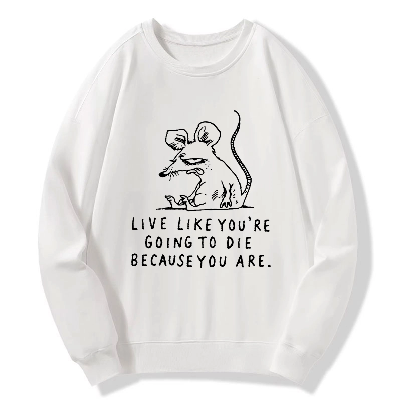 Tokyo-Tiger Funny Meme Sarcastic Rat Life Truth Classic Sweatshirt