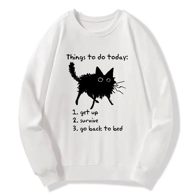 Tokyo-Tiger Lazy Cat Survive Day Funny Meme Classic Sweatshirt