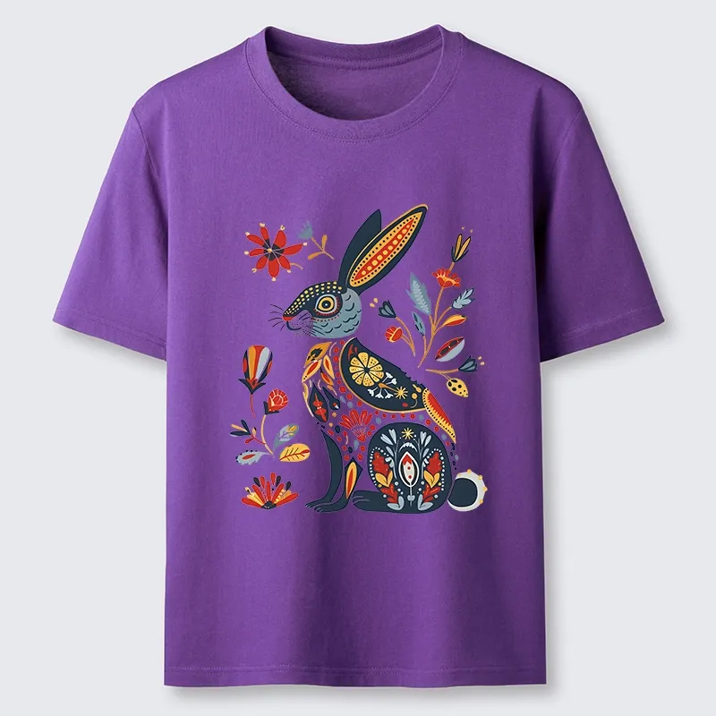 Tokyo-Tiger Folk Hare Bloom Classic T-Shirt