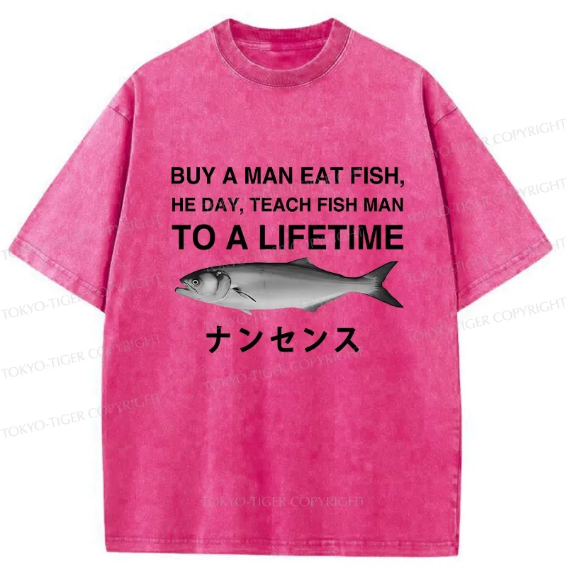 Tokyo-Tiger Funny To A Lifetime Washed T-Shirt