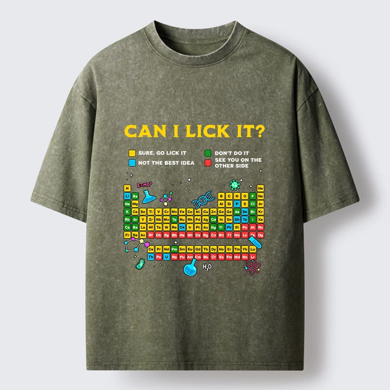 Tokyo-Tiger Can I Lick Elements Washed T-Shirt