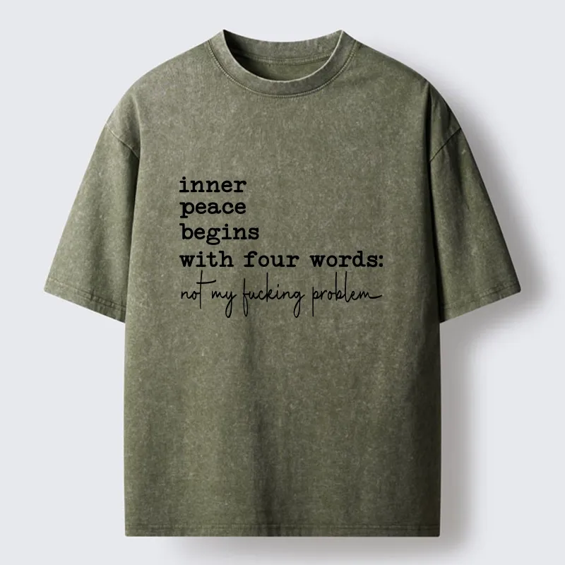 Tokyo‑Tiger Sarcastic Life Vibe Washed T‑Shirt